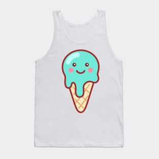 Bubblegum Ice Cream Emoji Tank Top